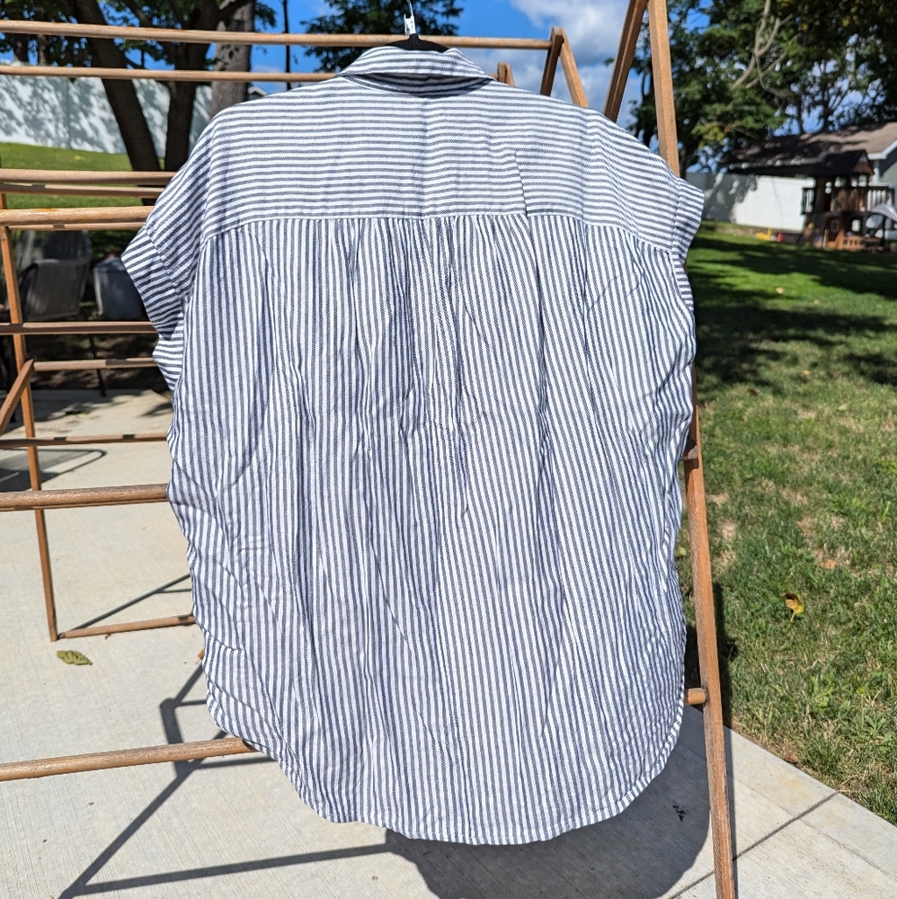 Madewell Button Down Striped Blouse - image 4